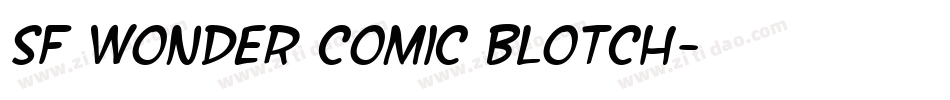 SF Wonder Comic Blotch字体转换
